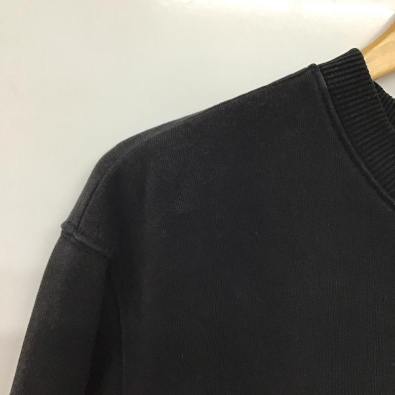 ステューシー STUSSY トレーナー 長袖 長袖トレーナー スウェット クルーネック プルオーバー L ロゴ、文字 黒 / ブラック /  メンズ USED 古着 中古 10142574