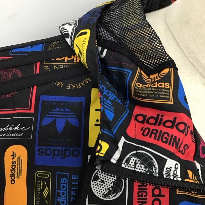 アディダスオリジナルス adidas originals パーカー 長袖 az1173 グラフィックマルチウィンドブレーカー ジップアップアップパーカー M プリント マルチカラー / マルチカラー /  メンズ USED 古着 中古 10123620