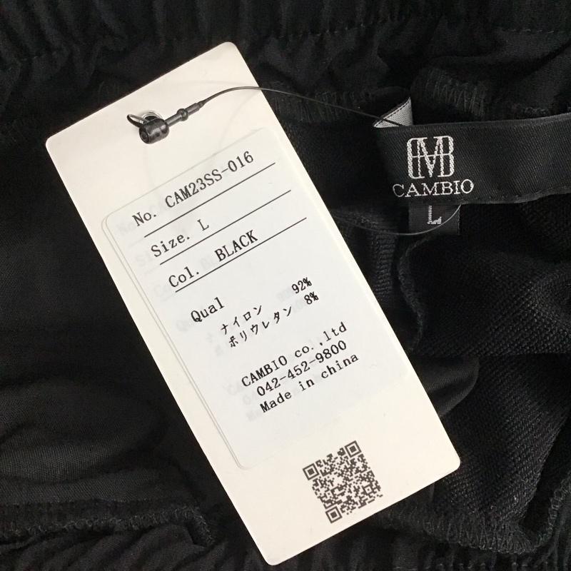 カンビオ CAMBIO パンツ スラックス L 無地 黒 / ブラック /  メンズ USED 古着 中古 10143352