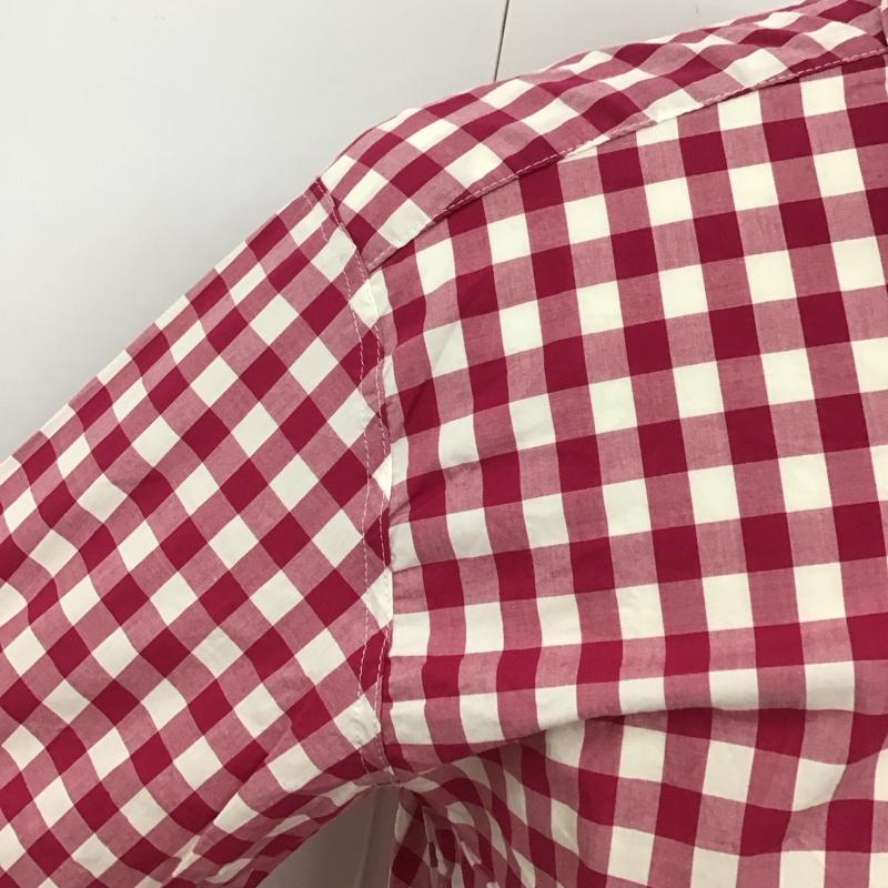 スティーブンアラン Steven Alan シャツ、ブラウス 長袖 M チェック 白 / ホワイト / X 桃 / ピンク /  メンズ USED 古着 中古 10118336