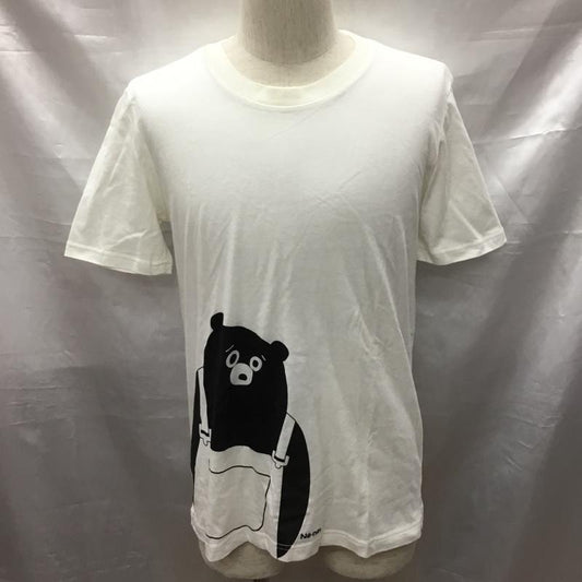 ネ・ネット Ne-net Tシャツ 半袖 NE21-JK955-02 タグ付き クマ 3 プリント 白 / ホワイト /  メンズ USED 古着 中古 10117187