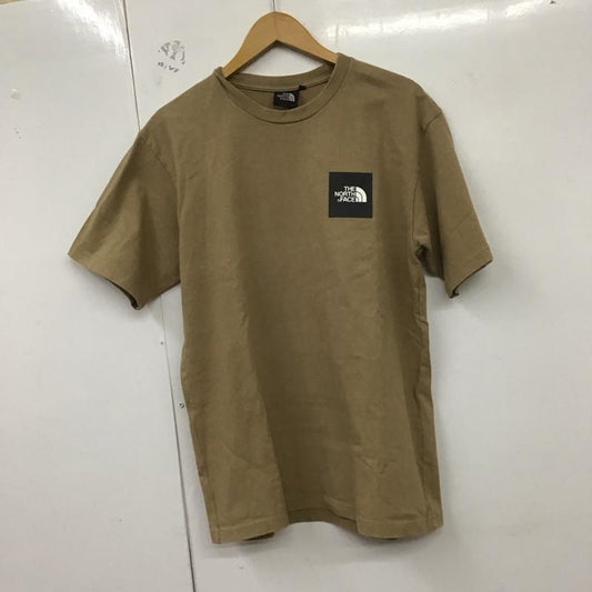 ザノースフェイス THE NORTH FACE Tシャツ 半袖 nt81838 BOXLOGOTEE 半袖カットソー クルーネック L ロゴ、文字 ベージュ / ベージュ /  メンズ USED 古着 中古 10129523