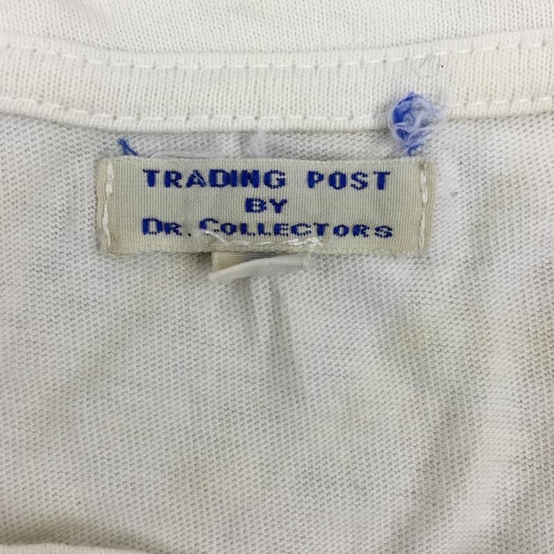 ドクターコレクターズ Dr,collectors Tシャツ 半袖 半袖カットソー Tシャツ クルーネックカットソー ダメージ加工 M ワンポイント 白 / ホワイト /  メンズ USED 古着 中古 10105797