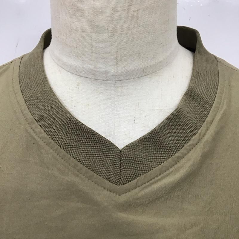 ナイキ NIKE カットソー 長袖 長袖カットソー Vネックカットソー ロングスリーブカットソー プリントTシャツ XL ロゴ、文字 ベージュ / ベージュ /  メンズ USED 古着 中古 10115131