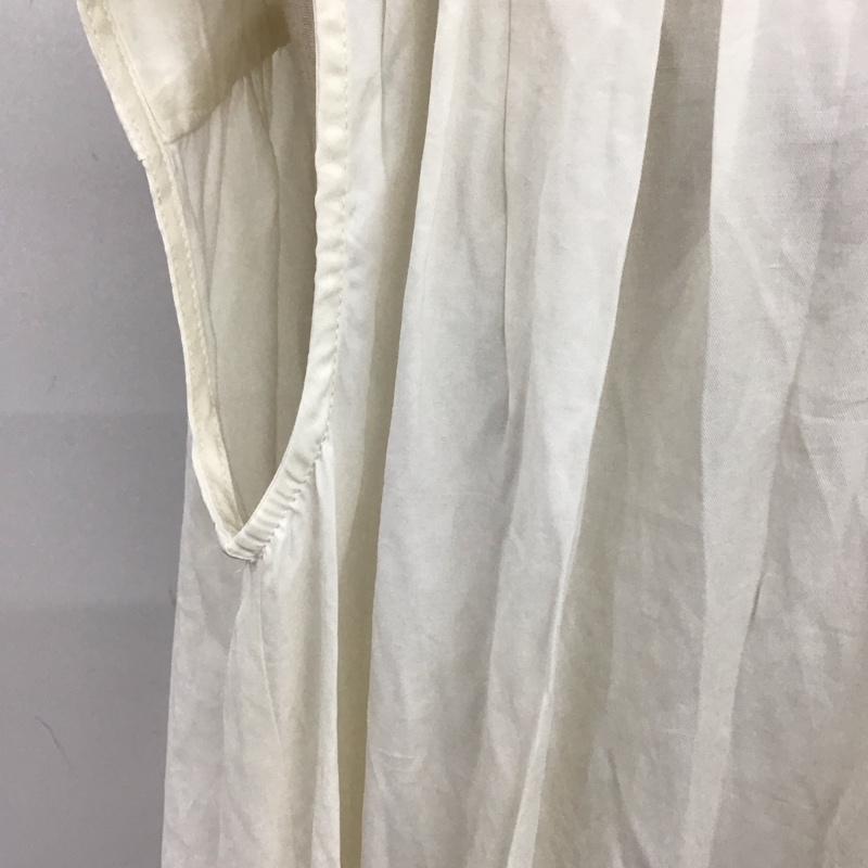 アプレジュールミニョン apres jour mignon ワンピース ロングスカート MAJ927224B ノースリーブ 前開き FREE 無地 白 / ホワイト /  レディース USED 古着 中古 10115498