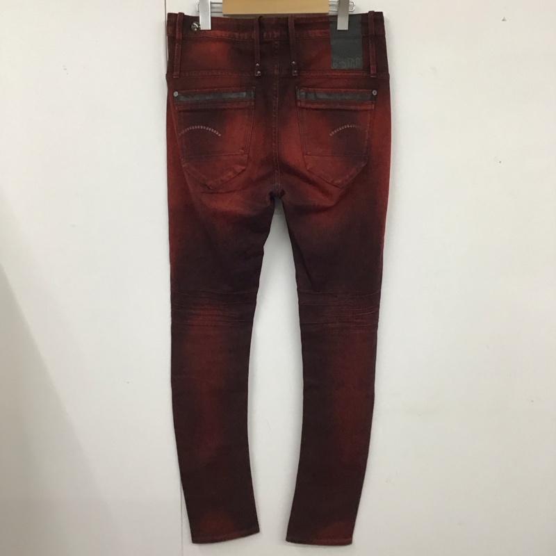 ジースター G-STAR パンツ デニム、ジーンズ TAVI LOOSE TAPERED 無地 赤 / レッド /  メンズ USED 古着 中古 10119827