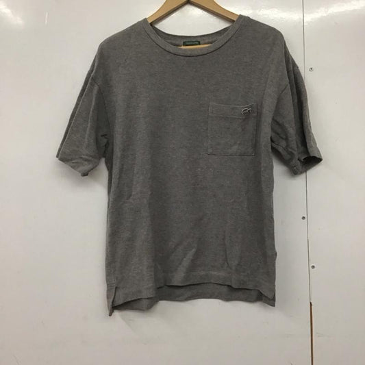 ラコステ LACOSTE Tシャツ 半袖 半袖カットソー 無地Tシャツ クルーネックカットソー 3 ロゴ、文字 灰 / グレー /  メンズ USED 古着 中古 10142588
