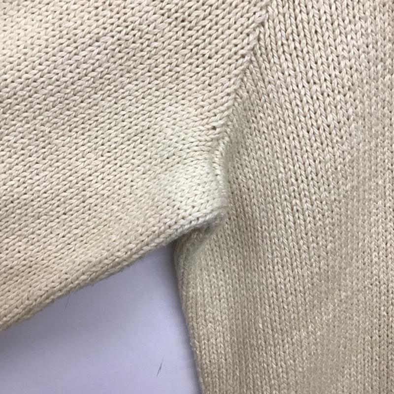 ポロバイラルフローレン Polo by RALPH LAUREN ニット、セーター 長袖 長袖ニットカットソー クルーネック セーター L ロゴ、文字 白 / ホワイト /  メンズ USED 古着 中古 10140145