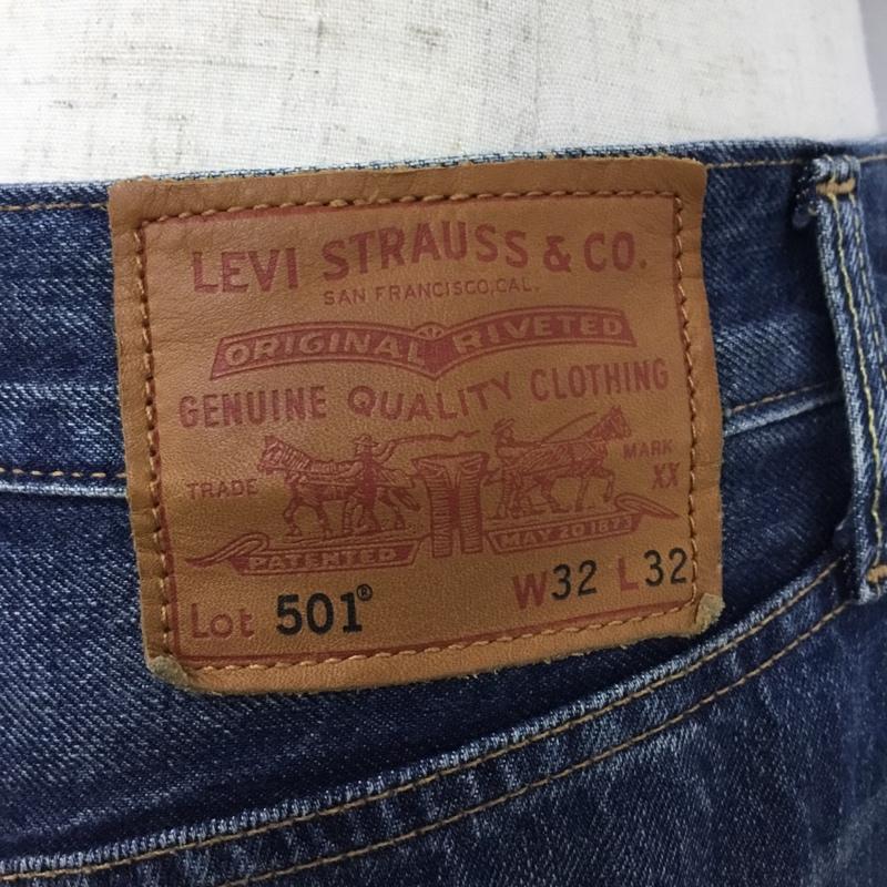 リーバイストラウスアンドコー Levi Strauss & co. パンツ デニム、ジーンズ デニムパンツ ストレートパンツ ワイドパンツ カジュアルパンツ 32インチ 無地 インディゴ / インディゴ /  メンズ USED 古着 中古 10120472