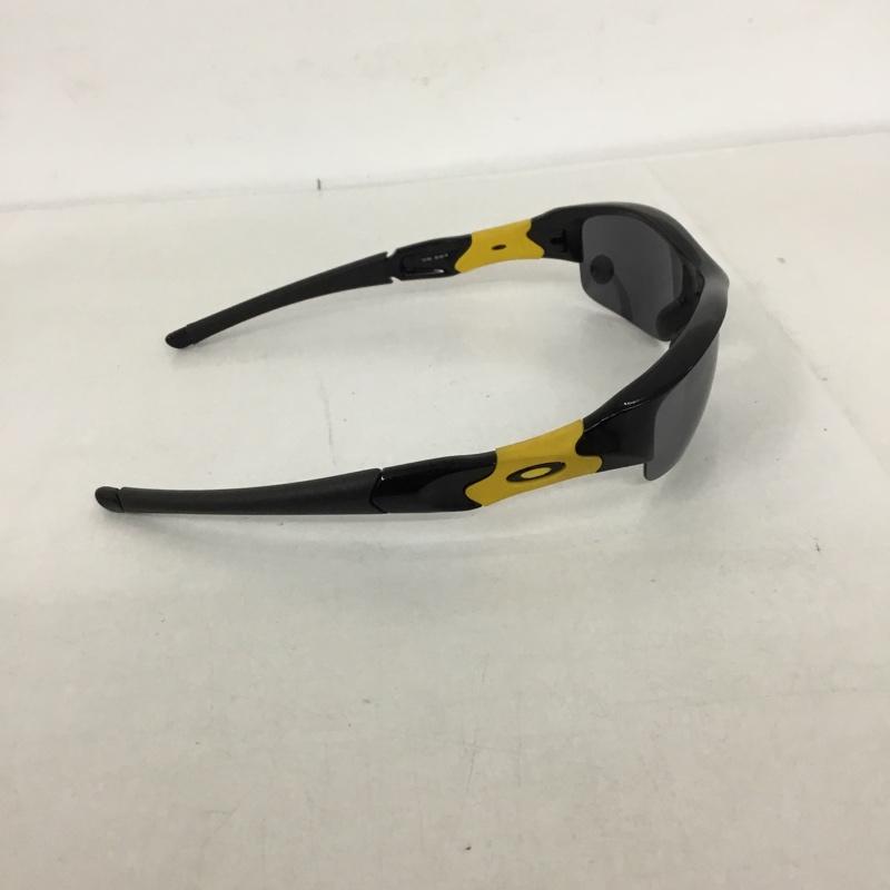 オークリー OAKLEY めがね・サングラス サングラス 12-762 FLAK JACKET スポーツサングラス ミラーレンズ ロゴ、文字 黒 / ブラック / X 黄 / イエロー /  メンズ USED 古着 中古 10129361