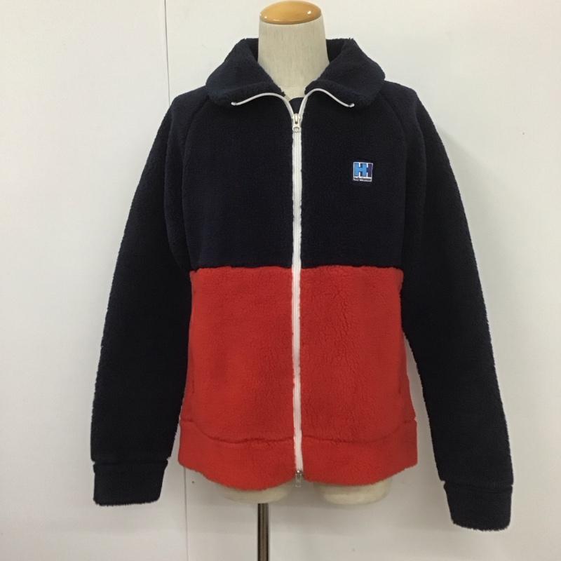 ヘリーハンセン HELLY HANSEN ジャケット、上着 ジャンパー、ブルゾン hh51254 FIBERPILEJACKET ジップアップジャケット フリースアウター ラグラン L ロゴ、文字 赤 / レッド / X 紺 / ネイビー /  メンズ USED 古着 中古 10107769