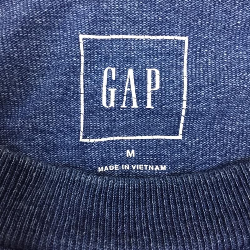 ギャップ GAP Tシャツ 半袖 クルーネック 胸ポケット M 無地 インディゴ / インディゴ /  メンズ USED 古着 中古 10119338