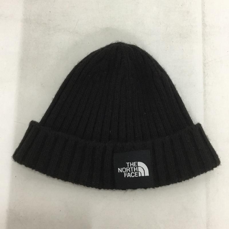 ザノースフェイス THE NORTH FACE 帽子 ニット帽 ビーニー ロゴ、文字 黒 / ブラック /  メンズ USED 古着 中古 10137915