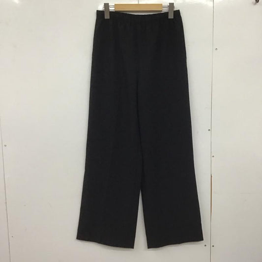 ユナイテッドアローズアンドサンズ UNITED ARROWS & SONS パンツ スラックス スラックスパンツ ワイドパンツ カジュアルパンツ M 無地 黒 / ブラック /  レディース USED 古着 中古 10147206