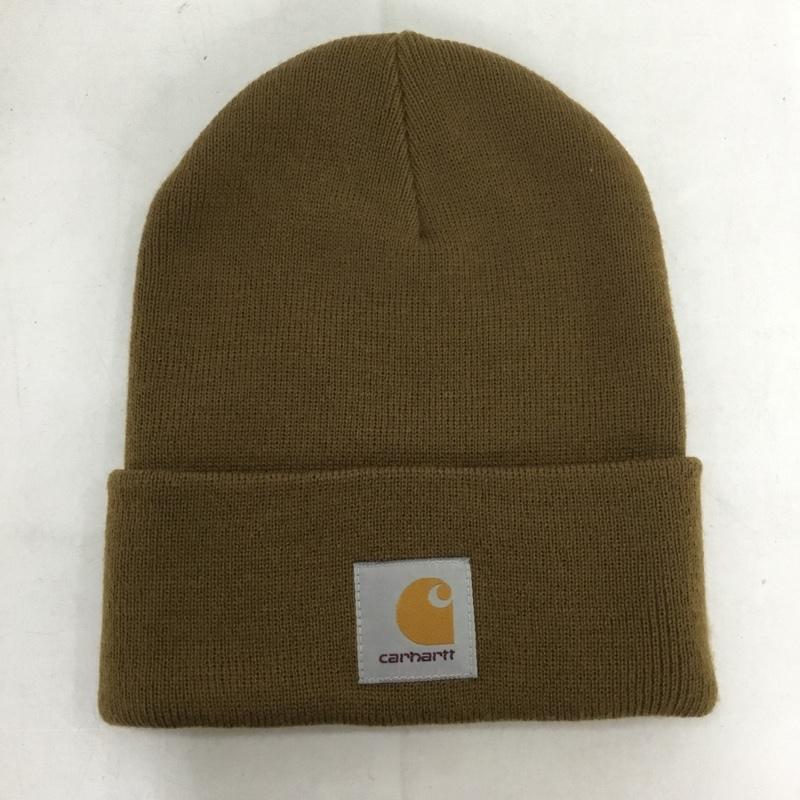 カーハート Carhartt 帽子 ニット帽 I020222 ACRYLIC WATCH HAT ロゴ、文字 茶 / ブラウン /  メンズ USED 古着 中古 10133821