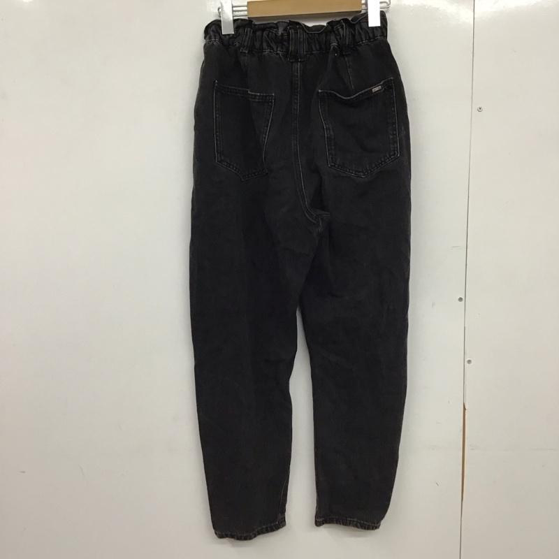 ザラ ZARA パンツ デニム、ジーンズ デニムパンツ スリムパンツ カジュアルパンツ 34 無地 黒 / ブラック /  レディース USED 古着 中古 10149556