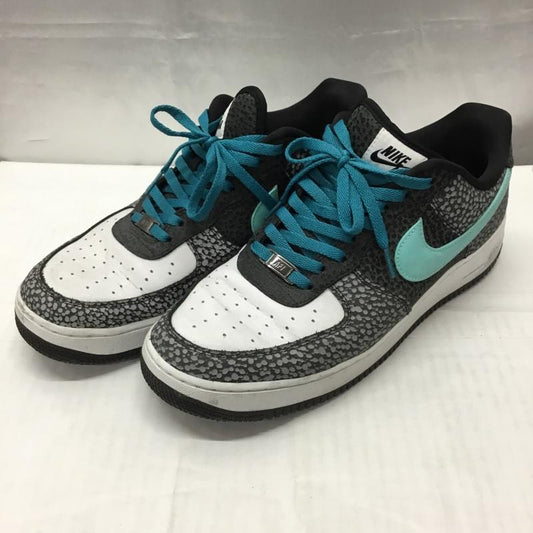 ナイキ NIKE スニーカー スニーカー DH7128-991 AIR FORCE 1 LOW BY YOU 29cm 29.0cm ロゴ、文字 白 / ホワイト / X 黒 / ブラック / X 灰 / グレー / X 水色 / ライトブルー /  メンズ USED 古着 中古 10106191