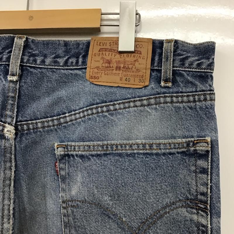 リーバイストラウスアンドコー Levi Strauss & co. パンツ デニム、ジーンズ デニムパンツ ワイドパンツ カジュアルパンツ 554工場 40 無地 インディゴ / インディゴ /  メンズ USED 古着 中古 10149581