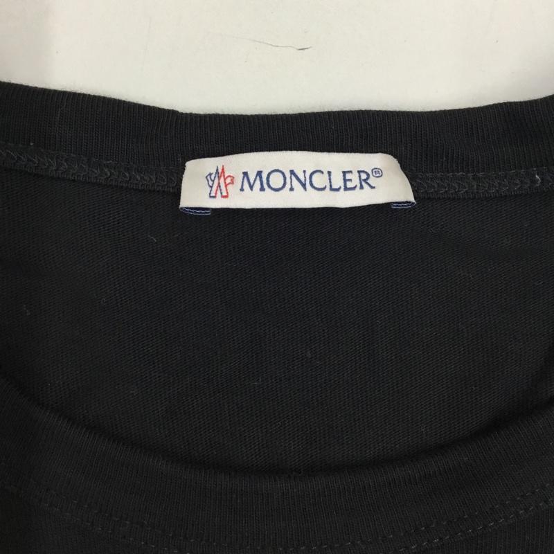 モンクレール MONCLER カットソー 長袖 長袖カットソー クルーネックカットソー ロングスリーブカットソー プリントTシャツ プリント 黒 / ブラック /  メンズ USED 古着 中古 10111923