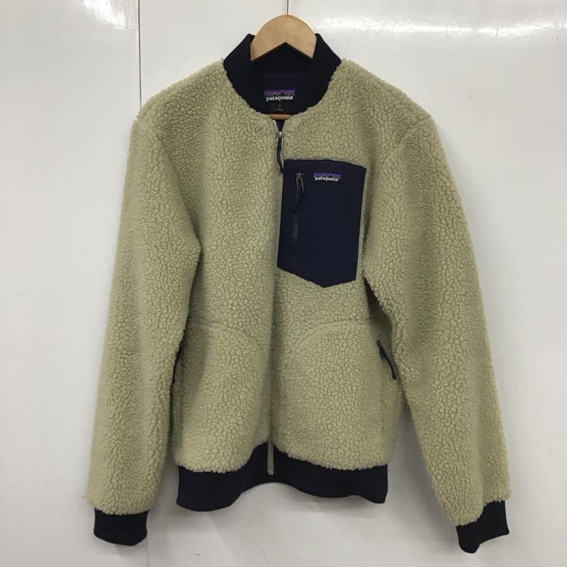 パタゴニア patagonia ジャケット、上着 ジャケット、ブレザー 22830fa20 フリースジャケット ジップアップジャケット S ロゴ、文字 ベージュ / ベージュ /  メンズ USED 古着 中古 10131384