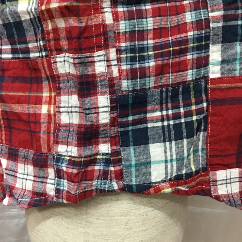 エディーバウアー Eddie Bauer シャツ、ブラウス 半袖 ボタンダウン 胸ポケット プルオーバー M チェック マルチカラー / マルチカラー /  メンズ USED 古着 中古 10111585