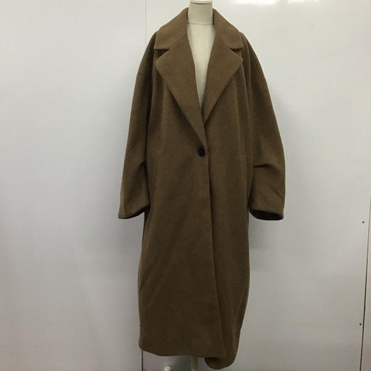 ザラ ZARA コート コート一般 ロングコート ロングジャケット カラージャケット アウター S 無地 茶 / ブラウン /  レディース USED 古着 中古 10124567