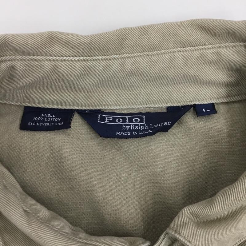 ポロバイラルフローレン Polo by RALPH LAUREN ジャケット、上着 ジャケット、ブレザー ベイポートジャケット コットン L ワンポイント ベージュ / ベージュ /  メンズ USED 古着 中古 10111363