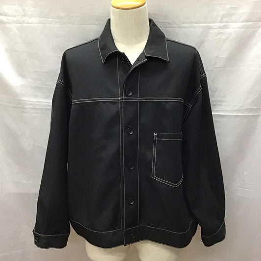 レイジブルー RAGEBLUE ジャケット、上着 ジャケット、ブレザー rb030183ad ステッチショートブルゾン 長袖シャツジャケット M 無地 黒 / ブラック /  メンズ USED 古着 中古 10118411