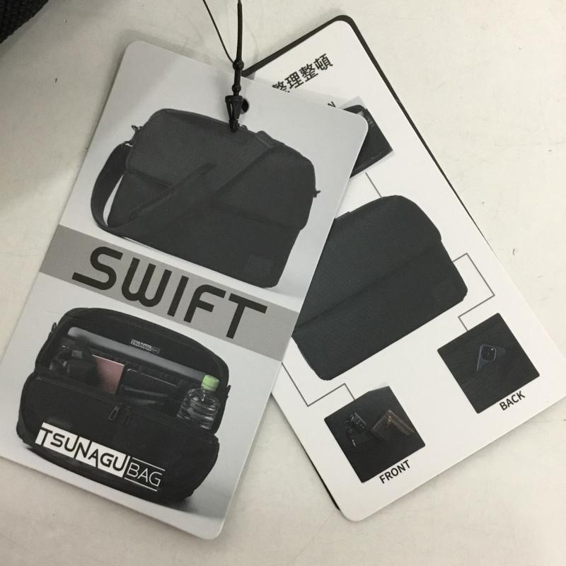 古着 USED ショルダーバッグ ショルダーバッグ TSB16-BK TSUNAGU BAG SWIFT SIMCLEAR ロゴ、文字 黒 / ブラック /  メンズ USED 古着 中古 10148468