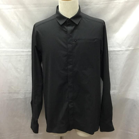 アークテリクス ARC TERYX シャツ、ブラウス 長袖 長袖シャツ カラーシャツ ポケットシャツ 長袖カットソー S 無地 黒 / ブラック /  メンズ USED 古着 中古 10115195