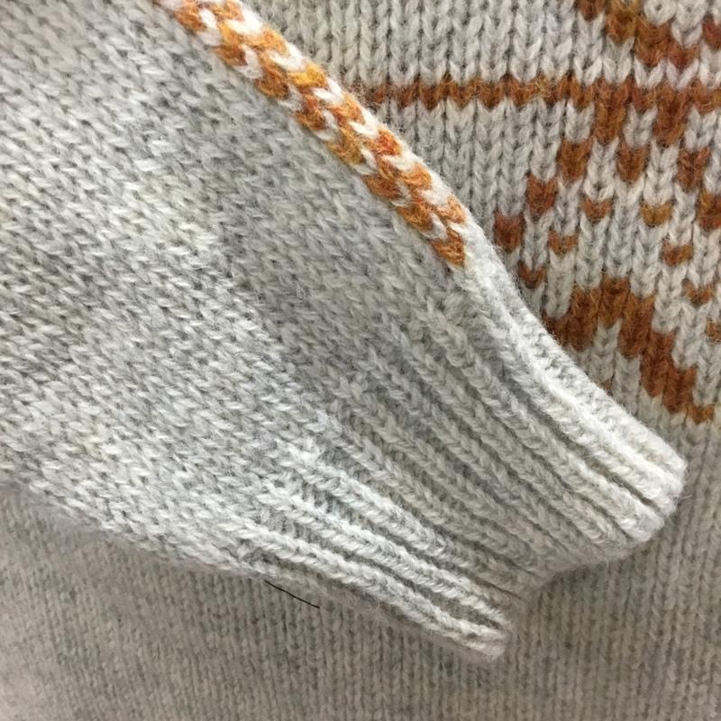 ムッシュー ラスネール MONSIEUR LACENAIRE ニット、セーター 長袖 長袖ニットカットソー ニット セーター クルーネックニット M 総柄 マルチカラー / マルチカラー /  メンズ USED 古着 中古 10113336