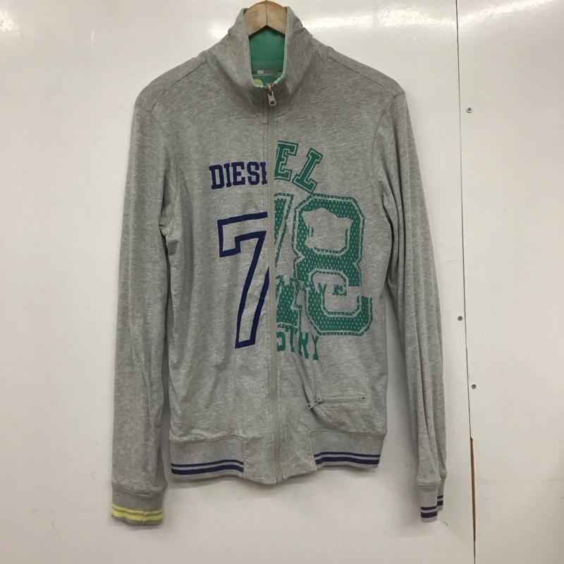 ディーゼル DIESEL ジャケット、上着 ジャケット、ブレザー ジップアップジャケット アウター スタンドネック プリント 灰 / グレー /  メンズ USED 古着 中古 10132387