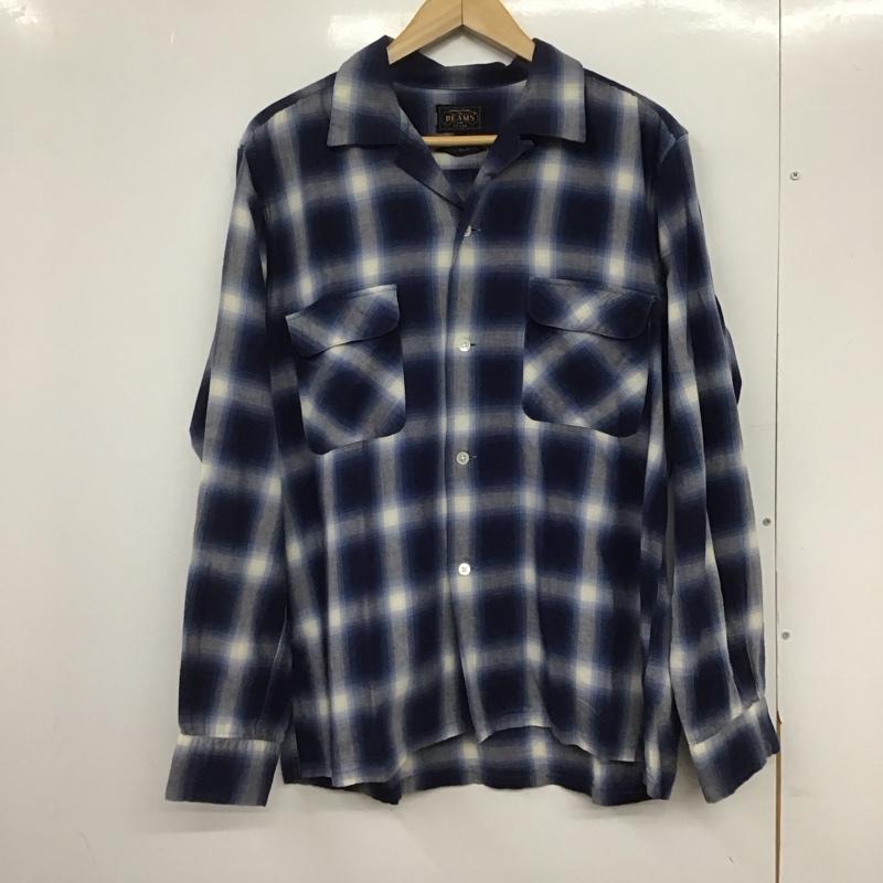 ビームス ジャパン BEAMS JAPAN シャツ、ブラウス 長袖 長袖シャツ チェックシャツ カラーシャツ L チェック マルチカラー / マルチカラー /  メンズ USED 古着 中古 10146555