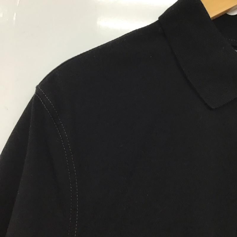 ディーゼル DIESEL ポロシャツ 半袖 半袖ポロシャツ カラーシャツ 半袖カットソー XL ロゴ、文字 黒 / ブラック /  メンズ USED 古着 中古 10137489