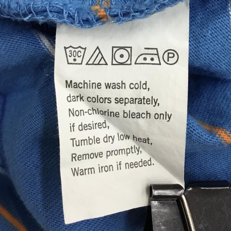 チャップス CHAPS ポロシャツ 半袖 L ボーダー柄 青 / ブルー /  メンズ USED 古着 中古 10133530