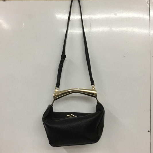 ザラ ZARA ショルダーバッグ ショルダーバッグ ハンドバッグ 6322 211 800 無地 黒 / ブラック / X 金 / ゴールド /  レディース USED 古着 中古 10135005