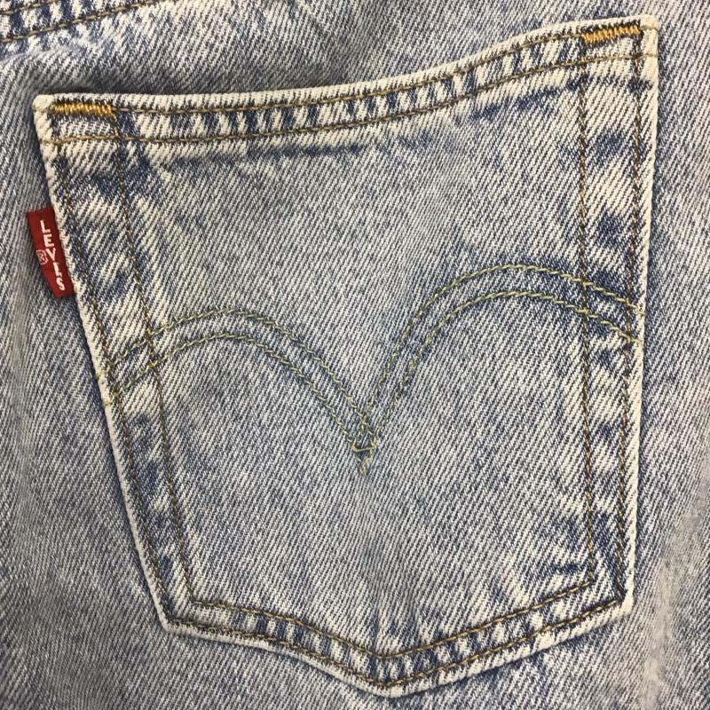 リーバイス Levi s パンツ デニム、ジーンズ 36200-0074 501 W23 L26 無地 水色 / ライトブルー /  レディース USED 古着 中古 10108570