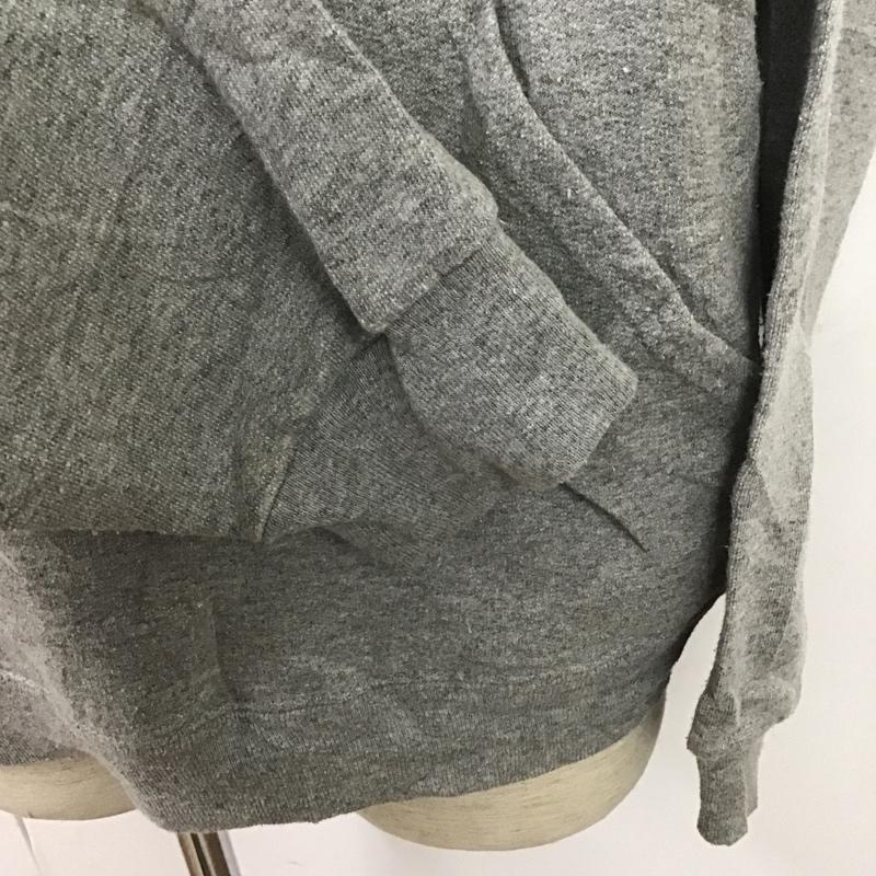 ジャージーズ JERZEES パーカー 長袖 L 無地 X プリント 灰 / グレー /  メンズ USED 古着 中古 10106066