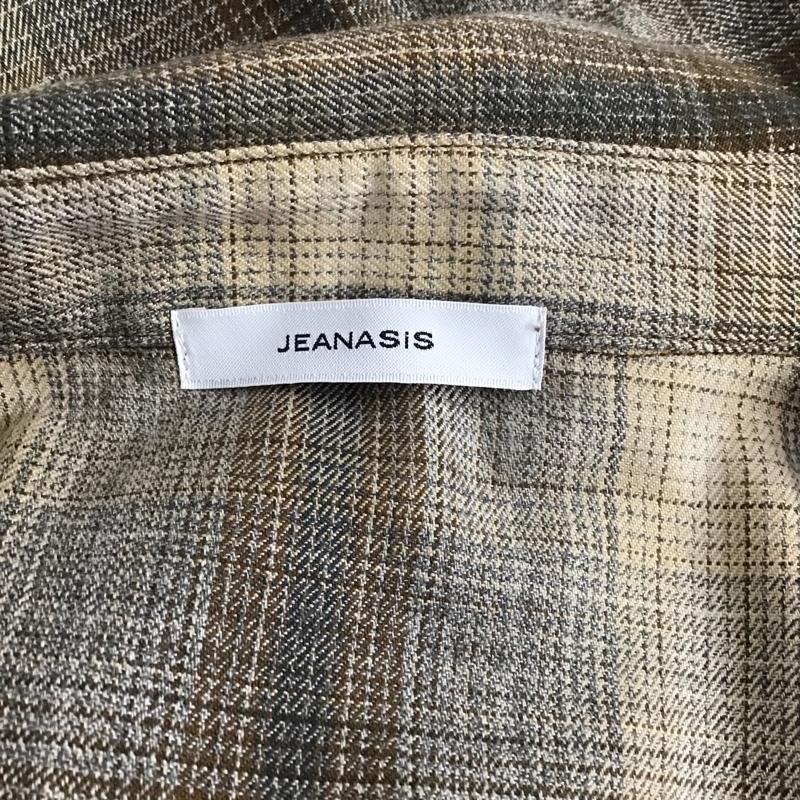 ジーナシス JEANASIS ワンピース ロングスカート シャツロングワンピース チェックロングワンピース 長袖シャツワンピ FREE チェック マルチカラー / マルチカラー /  レディース USED 古着 中古 10131761