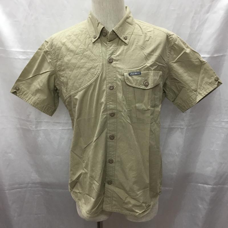 エディーバウアー Eddie Bauer シャツ、ブラウス 半袖 タグ付き ミリタリー S ロゴ、文字 ベージュ / ベージュ /  メンズ USED 古着 中古 10112871