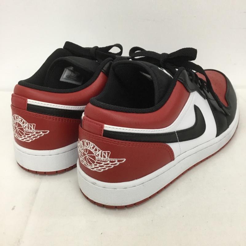 ナイキ NIKE スニーカー スニーカー 553558-612 AIR JORDAN 1 LOW 27.5cm 箱有 27.5cm ロゴ、文字 白 / ホワイト / X 黒 / ブラック / X 赤 / レッド /  メンズ USED 古着 中古 10128887