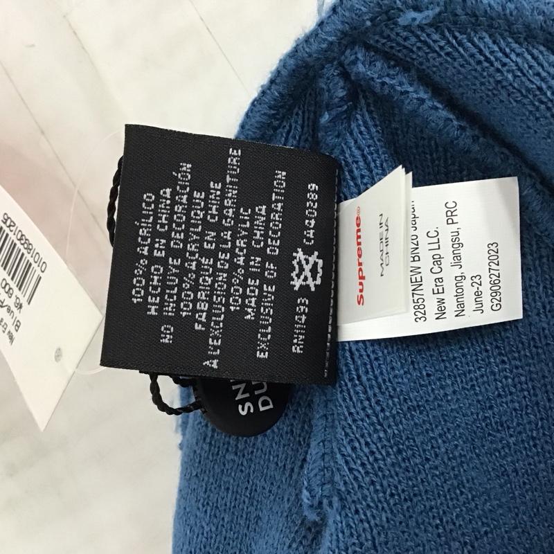 シュプリーム Supreme 帽子 ニット帽 NEW ERA BOX LOGO BEANIE タグ付き ロゴ、文字 青 / ブルー /  メンズ USED 古着 中古 10115067