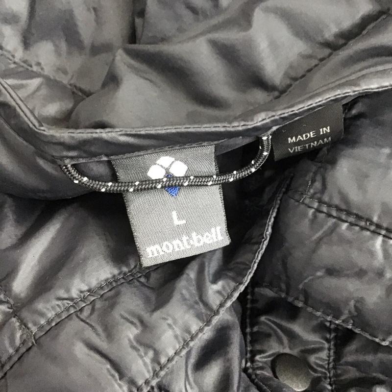 モンベル mont-bell ジャケット、上着 ダウンジャケット 1101503 スペリオダウン ラウンドネックジャケット ノーカラー L ロゴ、文字 黒 / ブラック /  メンズ USED 古着 中古 10107055