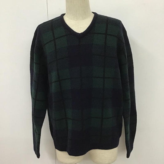 ポロバイラルフローレン Polo by RALPH LAUREN ニット、セーター 長袖 L チェック マルチカラー / マルチカラー /  メンズ USED 古着 中古 10105746