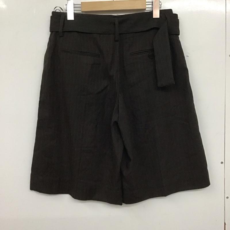ザラ ZARA パンツ ショートパンツ ハーフパンツ S ストライプ 茶 / ブラウン /  レディース USED 古着 中古 10140009