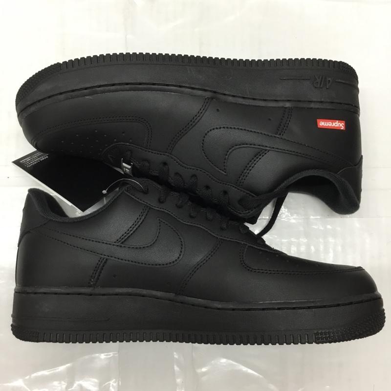 ナイキ NIKE スニーカー スニーカー CU9225 001 AIR FORCE 1 LOW SUPREME 28cm 箱有 28.0cm ロゴ、文字 黒 / ブラック /  メンズ USED 古着 中古 10112848