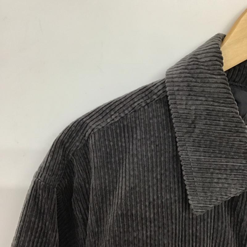 エヘカソポ ehka sopo ジャケット、上着 ジャケット、ブレザー コーデュロイジャケット FREE 無地 灰 / グレー /  レディース USED 古着 中古 10140424