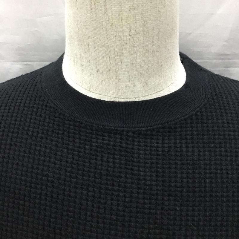 エフエイティー FAT カットソー 長袖 長袖カットソー クルーネックカットソー ロングスリーブカットソー M ロゴ、文字 紺 / ネイビー /  メンズ USED 古着 中古 10120264