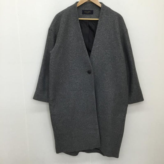 ショコラ フィネ ローブ chocol raffine robe コート コート一般 FREE 無地 灰 / グレー /  レディース USED 古着 中古 10137353