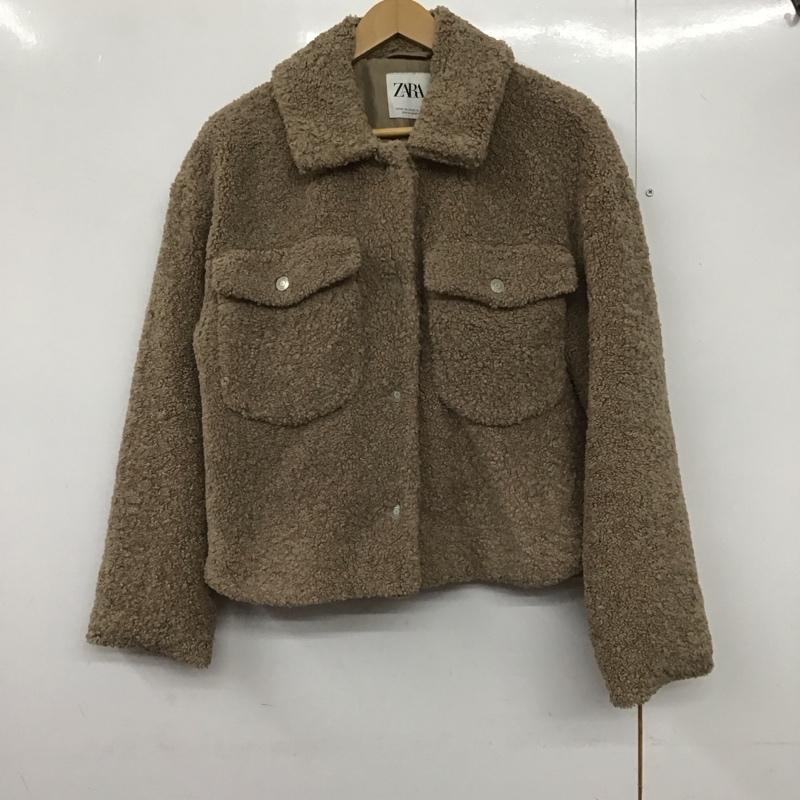 ザラ ZARA ジャケット、上着 ジャンパー、ブルゾン XS 無地 茶 / ブラウン /  レディース USED 古着 中古 10142880